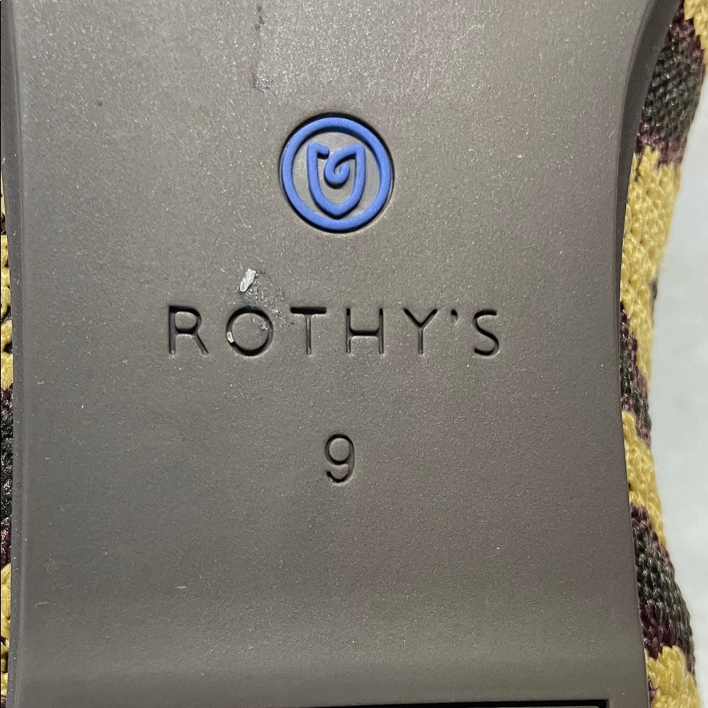 Rothy's Zebra Patterned Flats in Brown and Yellow - Picture 8 of 8